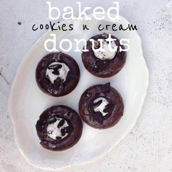 baked cookies n cream donuts
