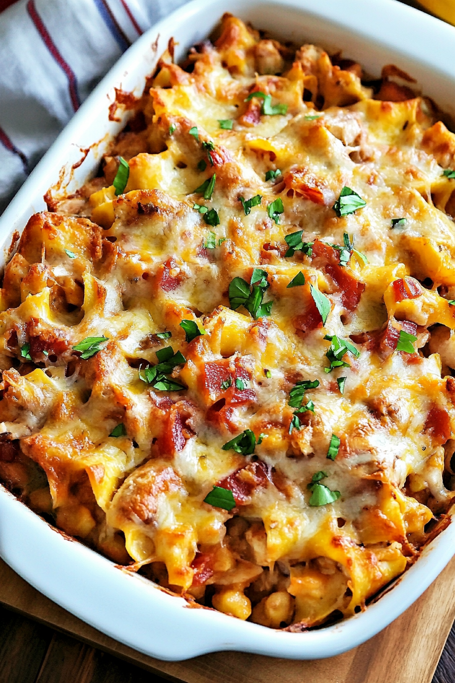 BBQ Ranch Chicken Casserole