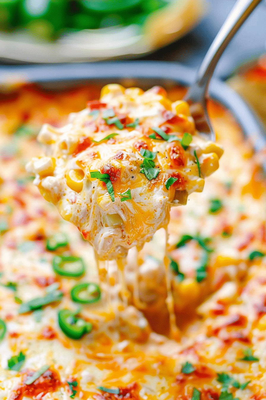 Cheesy Baked Mexican Corn Dip