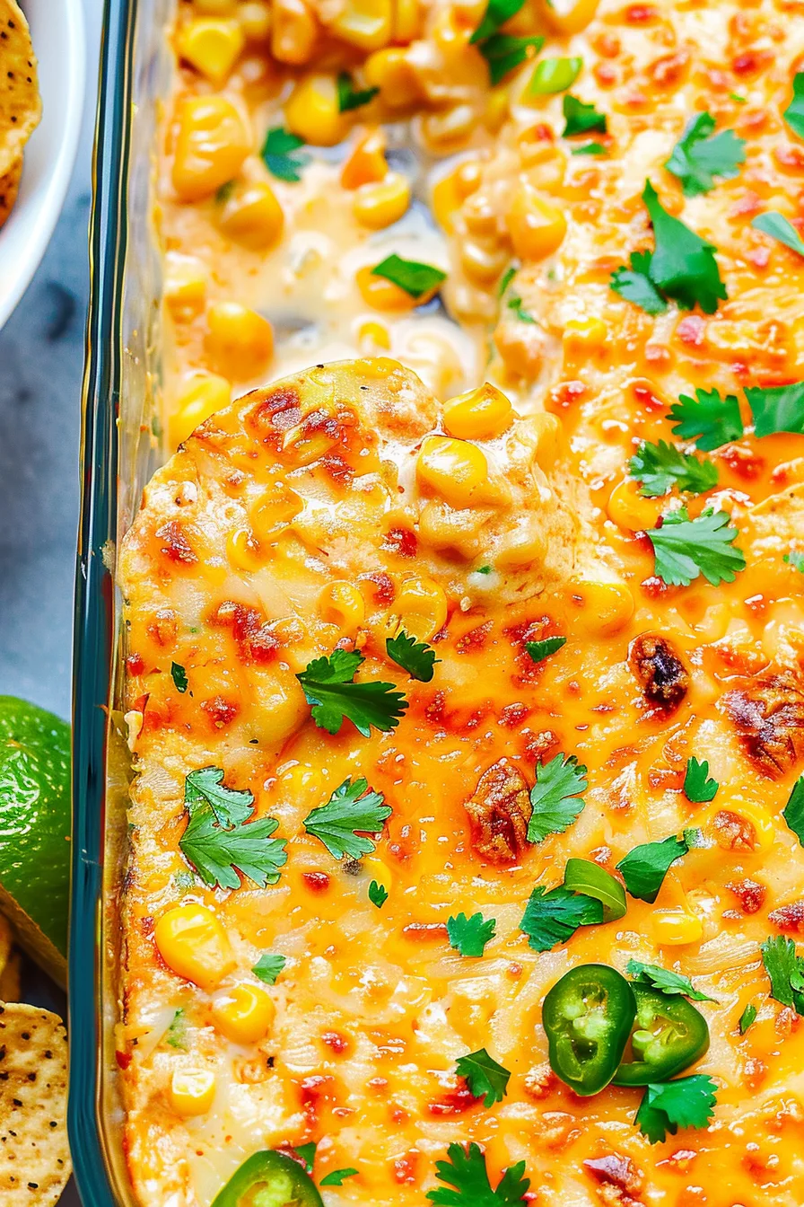 Cheesy Baked Mexican Corn Dip