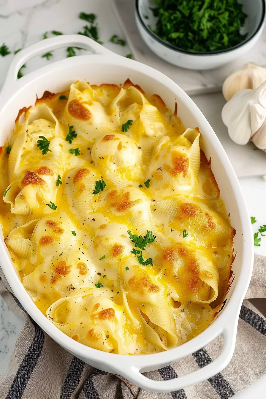 Chicken And Stuffing Stuffed Shells