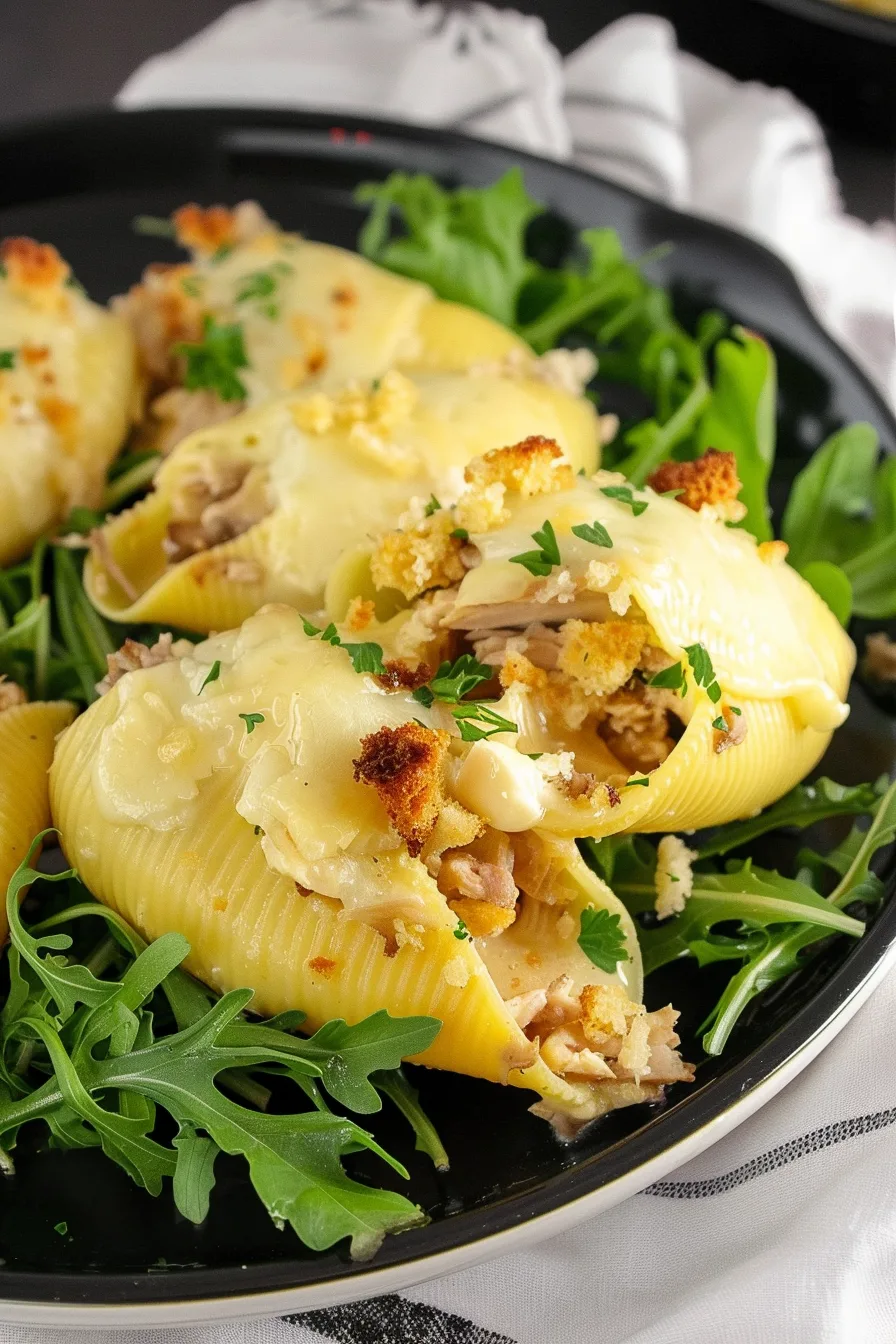 Chicken And Stuffing Stuffed Shells