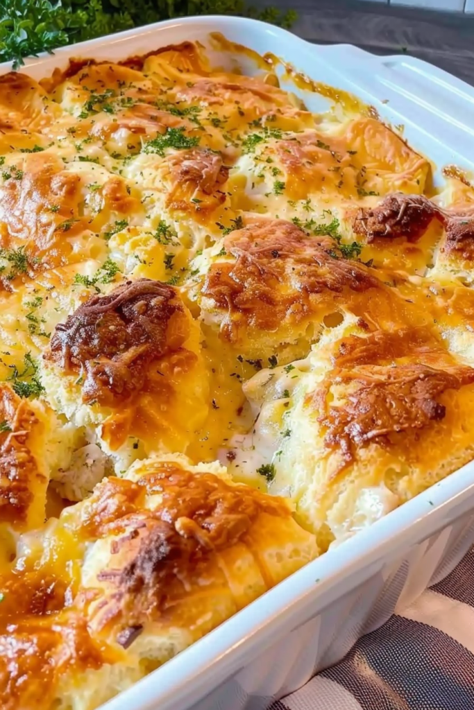 Chicken Bubble Biscuit Bake Casserole