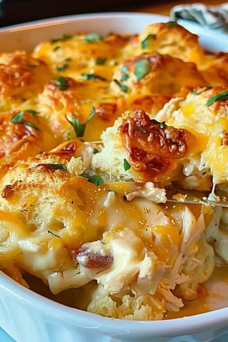Chicken Bubble Biscuit Bake Casserole