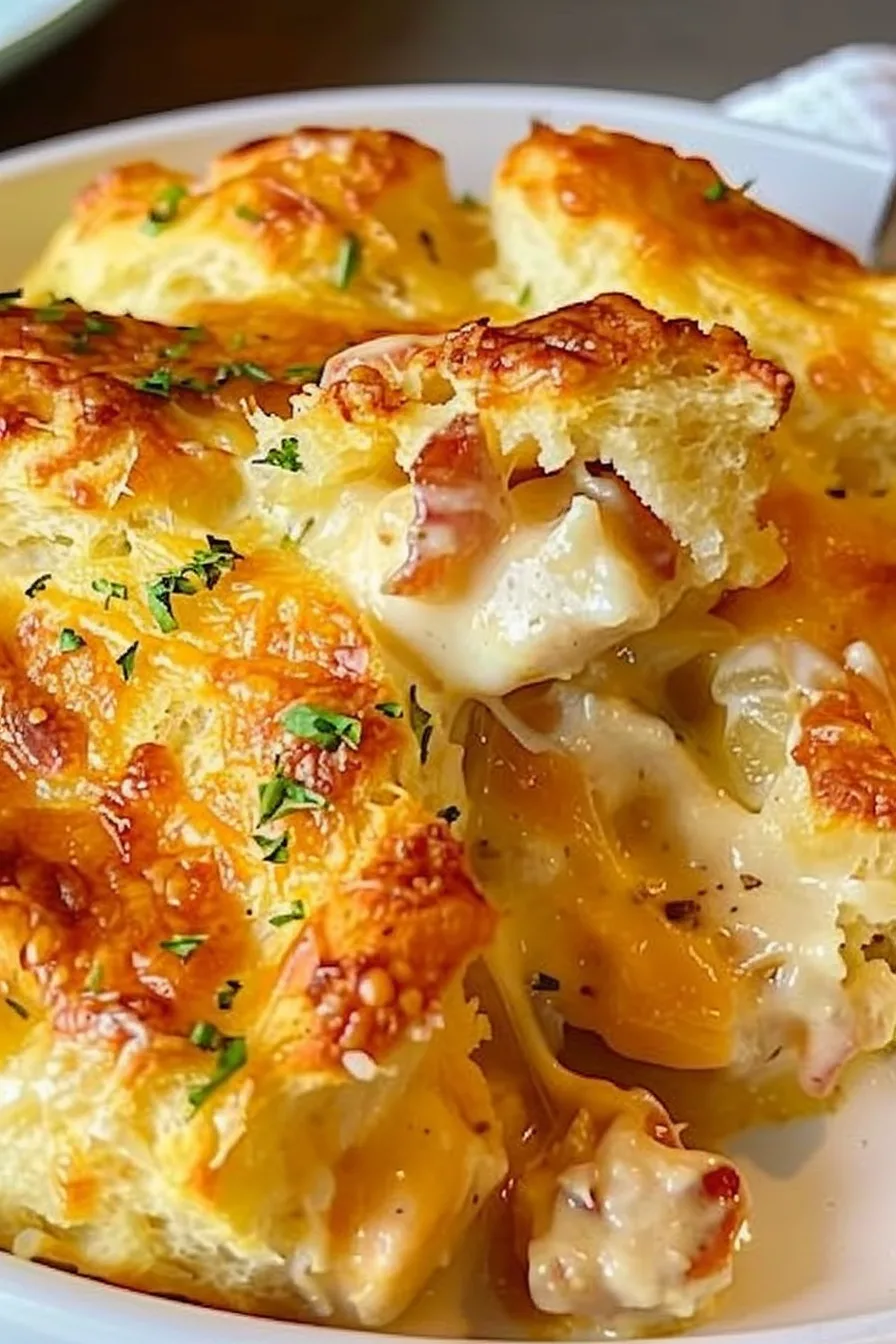 Chicken Bubble Biscuit Bake Casserole