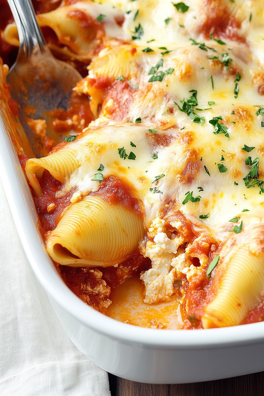 Chicken Parmesan Stuffed Shells