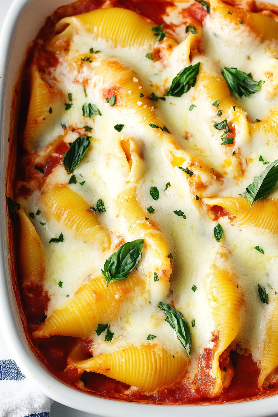 Chicken Parmesan Stuffed Shells