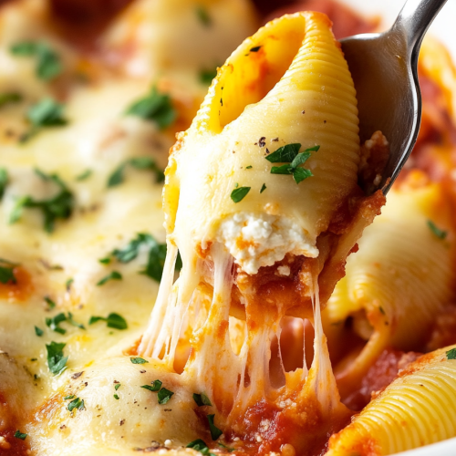 Chicken Parmesan Stuffed Shells