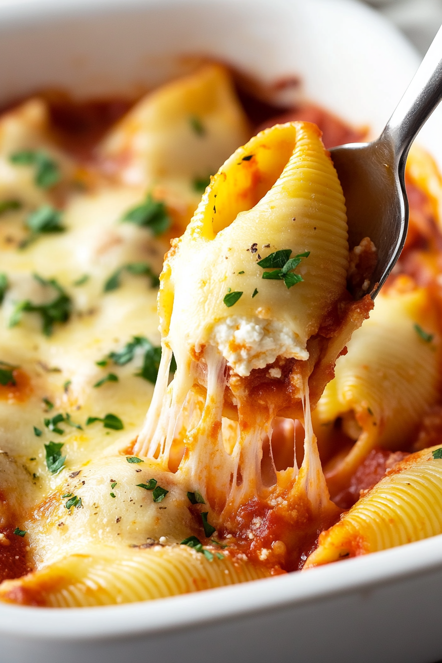 Chicken Parmesan Stuffed Shells