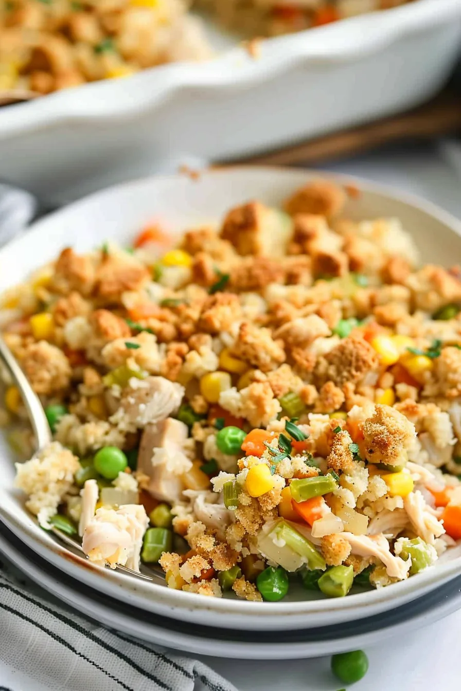 Chicken Stuffing Casserole