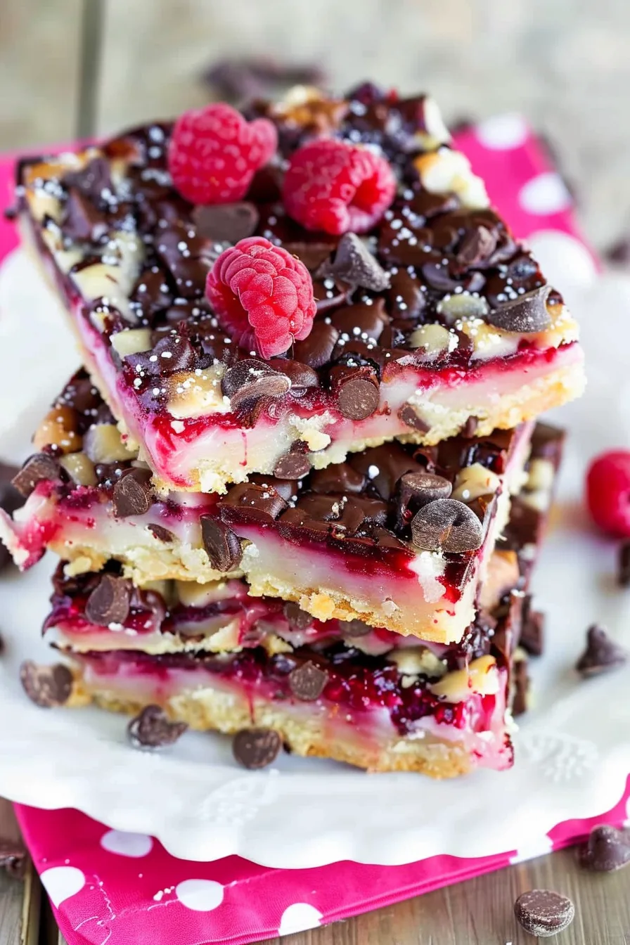 Chocolate Raspberry Magic Bars