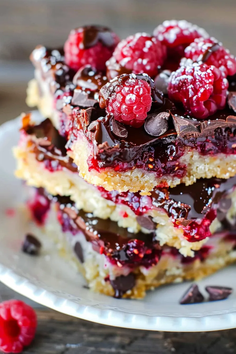 Chocolate Raspberry Magic Bars