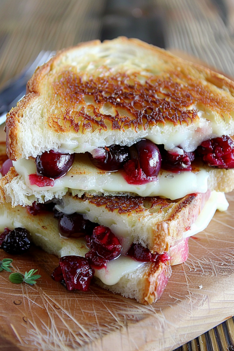 Cranberry Brie Grilled Cheese