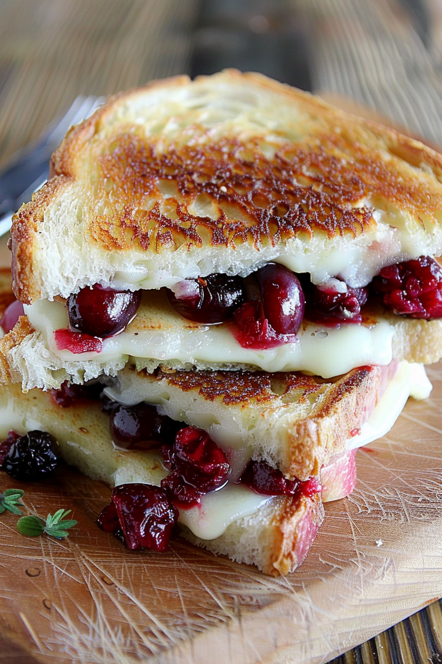 Cranberry Brie Grilled Cheese