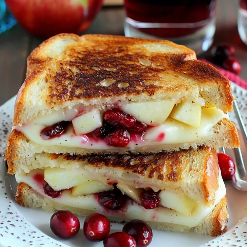 Cranberry Brie Grilled Cheese