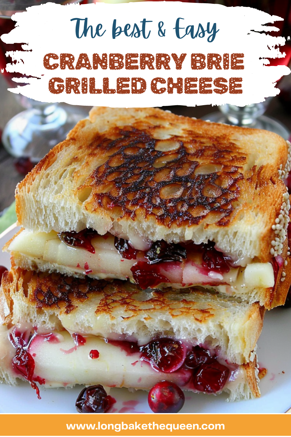 Cranberry Brie Grilled Cheese