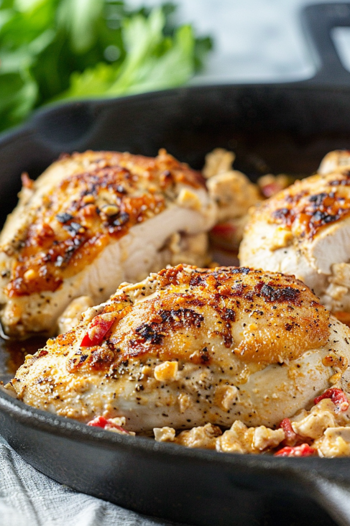 Creamy Pepperjack Cheese Stuffed Chicken Breast