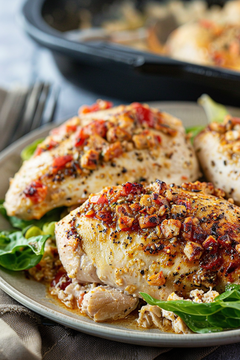 Creamy Pepperjack Cheese Stuffed Chicken Breast