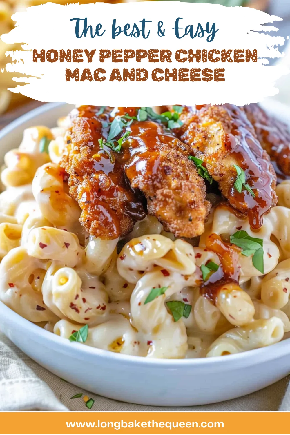 Honey Pepper Chicken Mac and Cheese