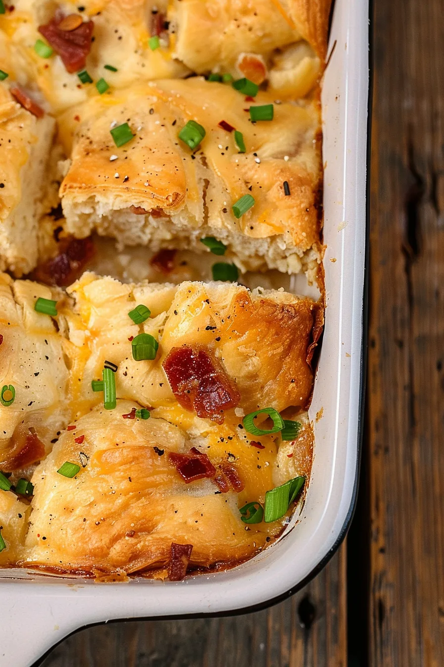 Loaded Chicken and Biscuit Bake