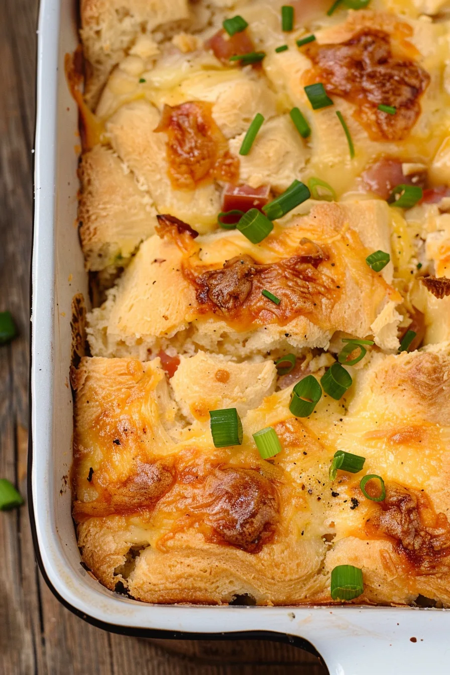 Loaded Chicken and Biscuit Bake