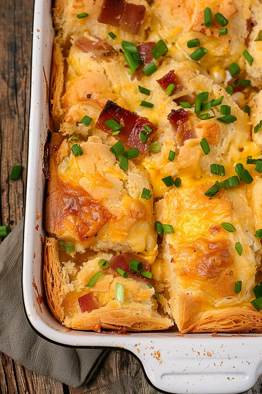 Loaded Chicken and Biscuit Bake