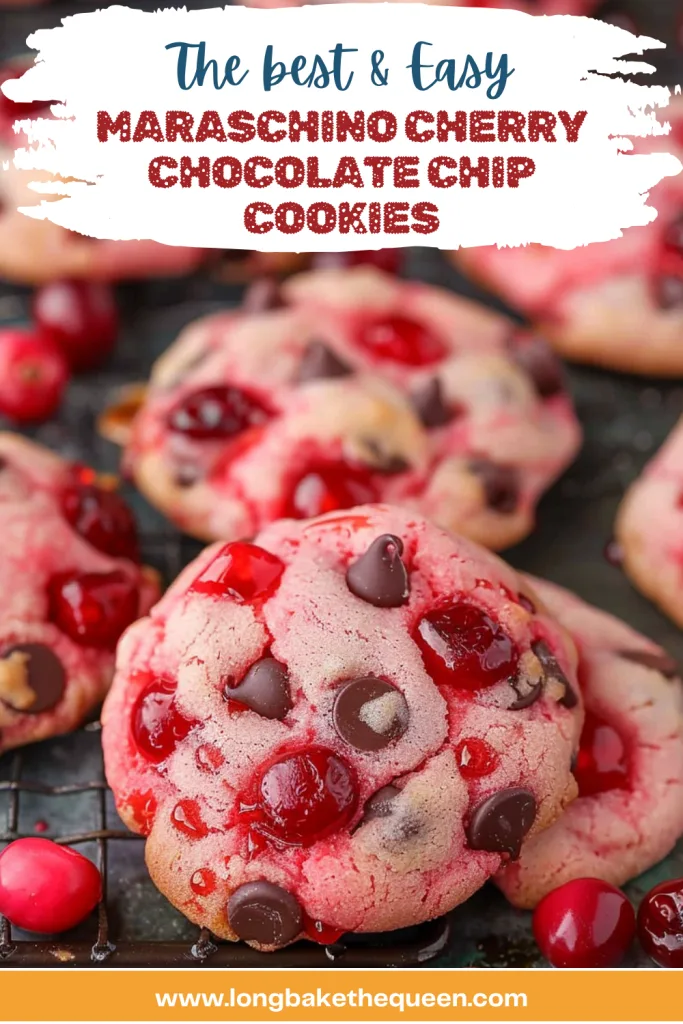 Maraschino Cherry Chocolate Chip Cookies