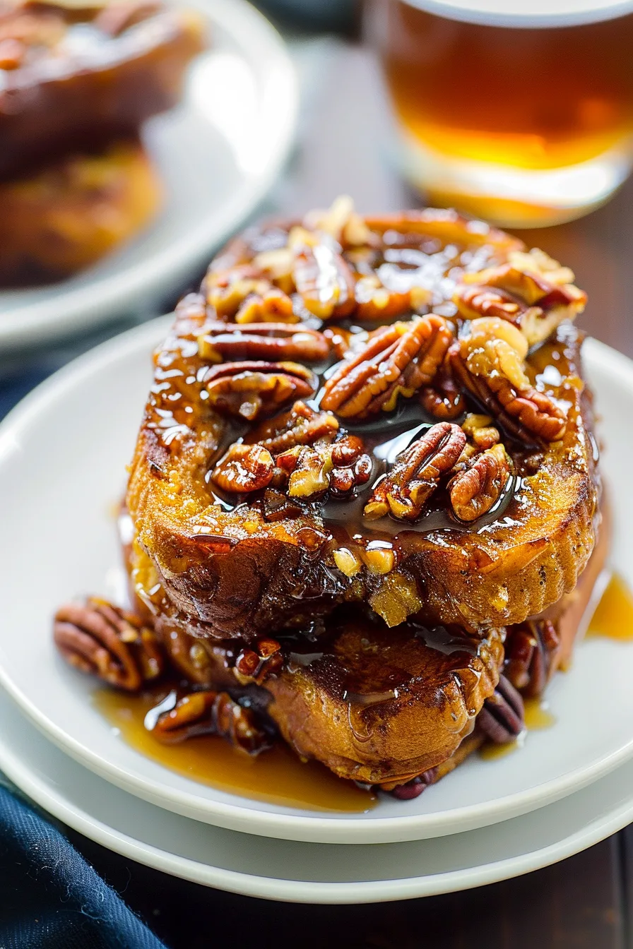 Overnight Pecan Pie French Toast