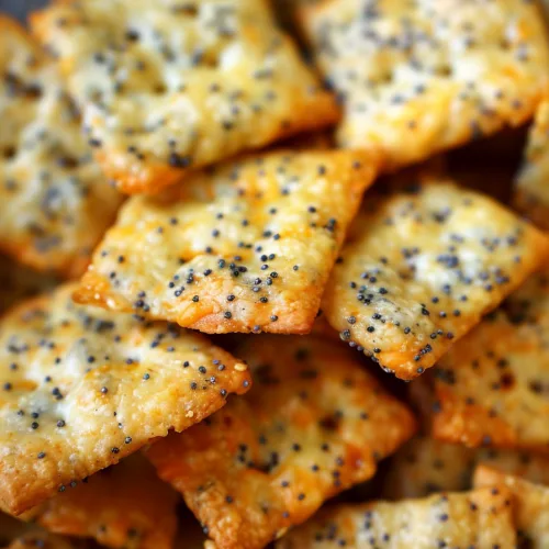 Parmesan-Cheddar Crackers with Poppy Seeds