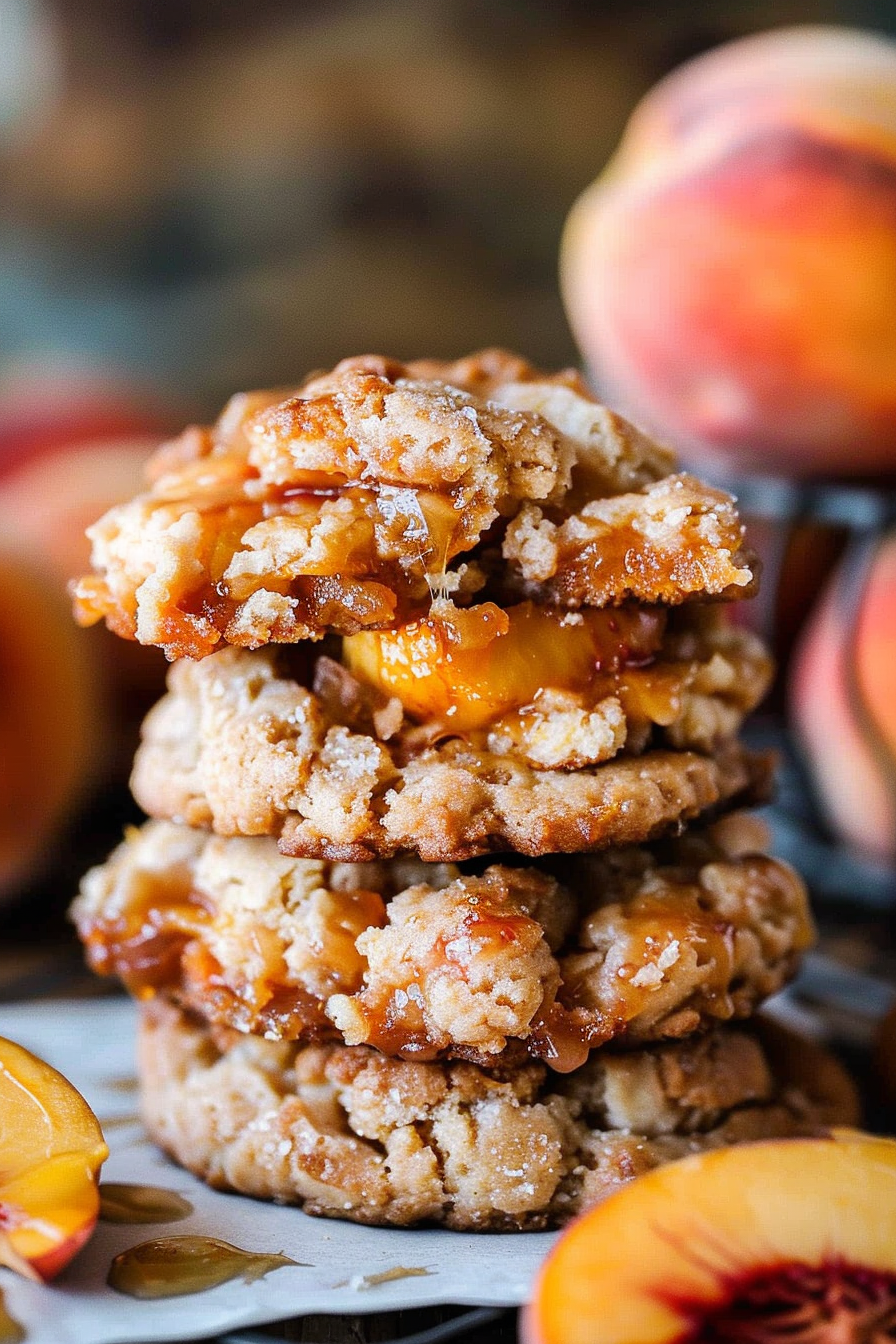 Peach Cobbler Cookies