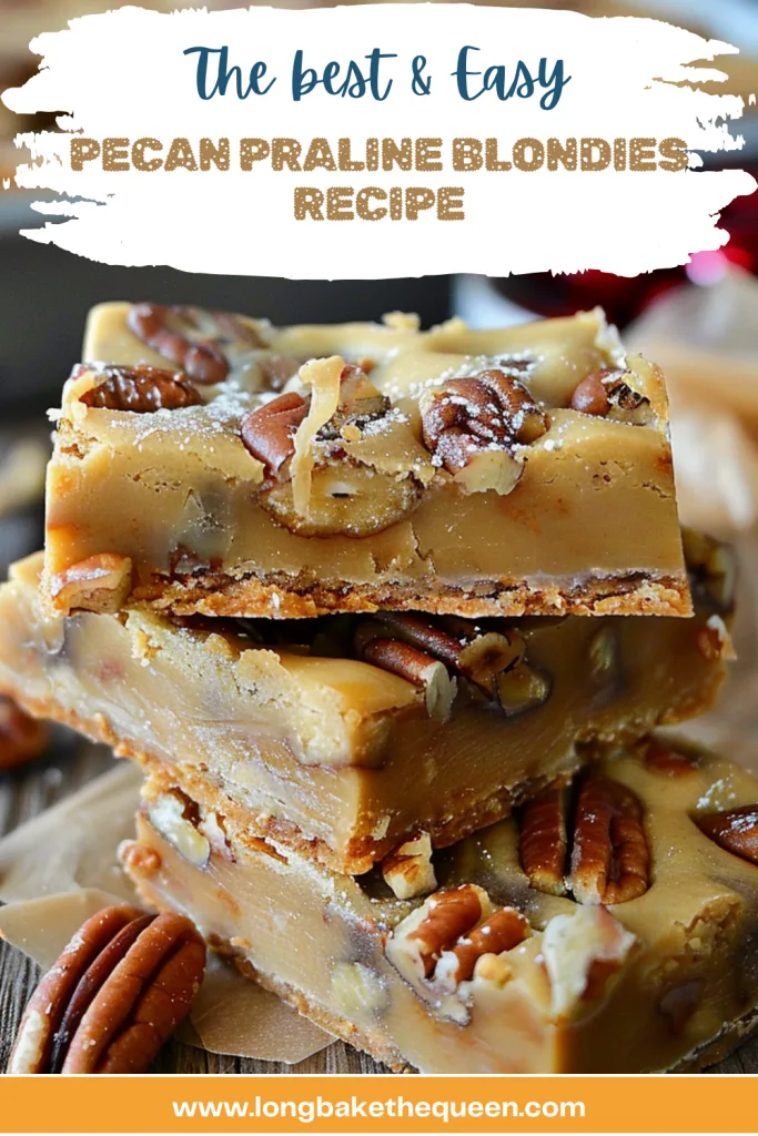 Pecan Praline Blondies