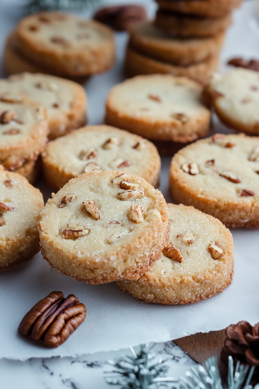 Pecan Shortbread Cookies