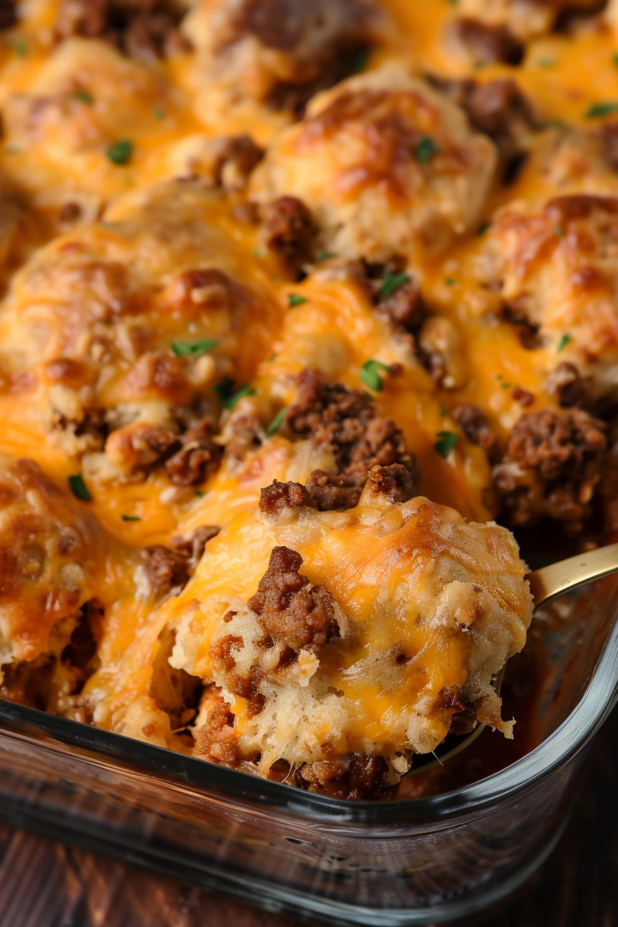 Sloppy Joe Biscuit Casserole