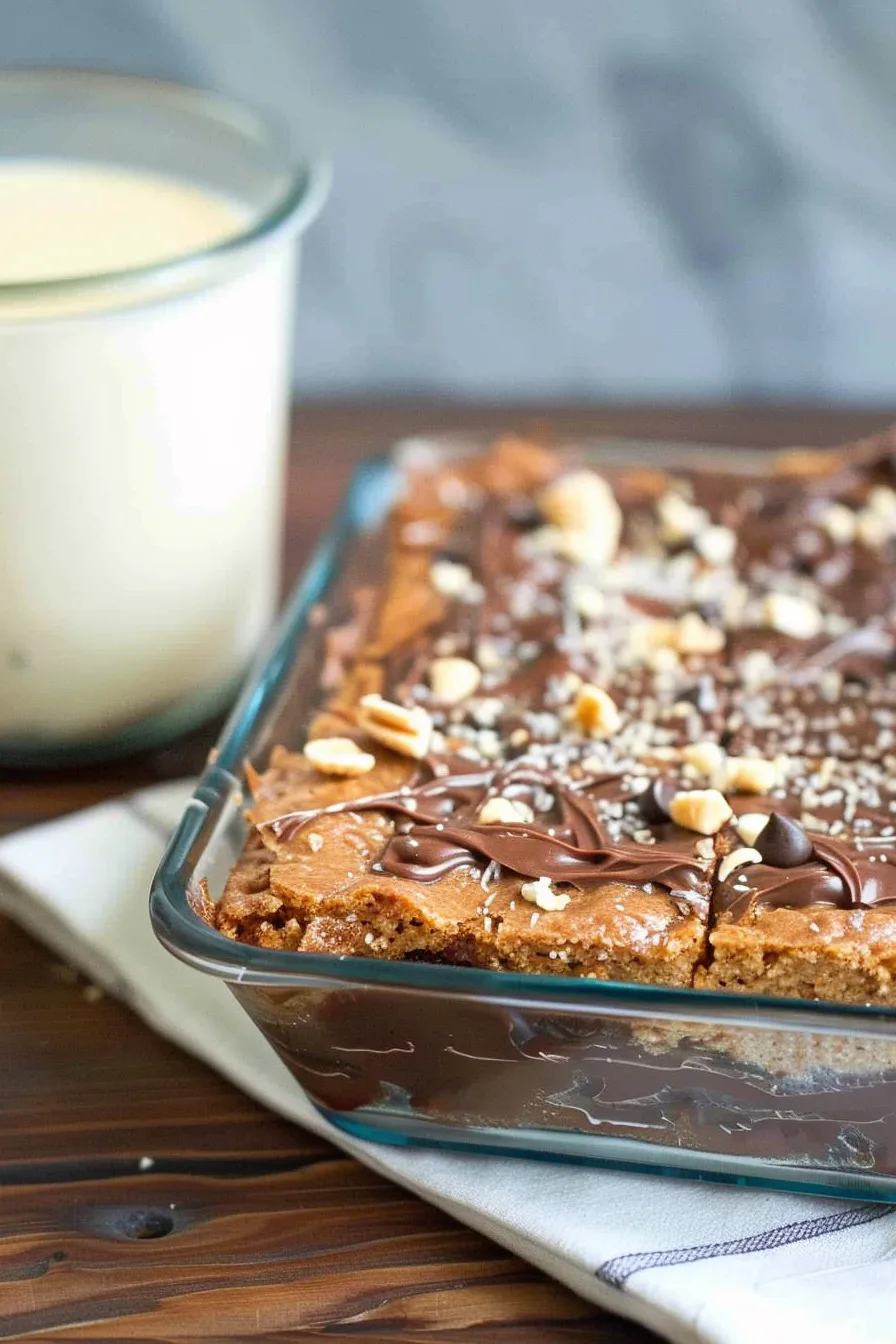 Turtle Buckeye Brownies