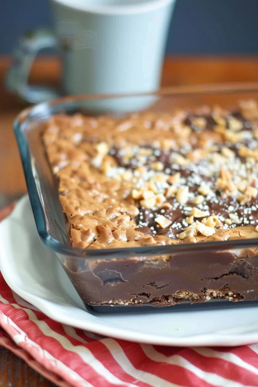 Turtle Buckeye Brownies