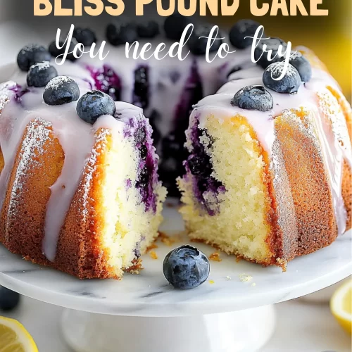 Blueberry Lemon Bliss Pound Cake