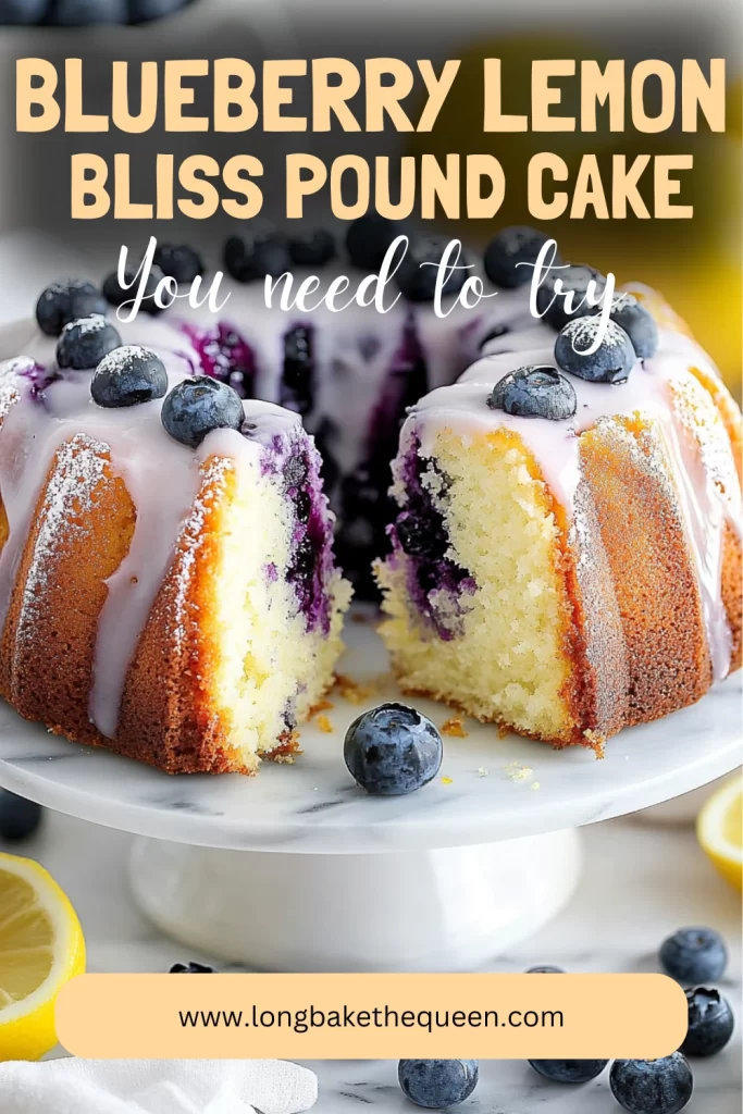 Blueberry Lemon Bliss Pound Cake