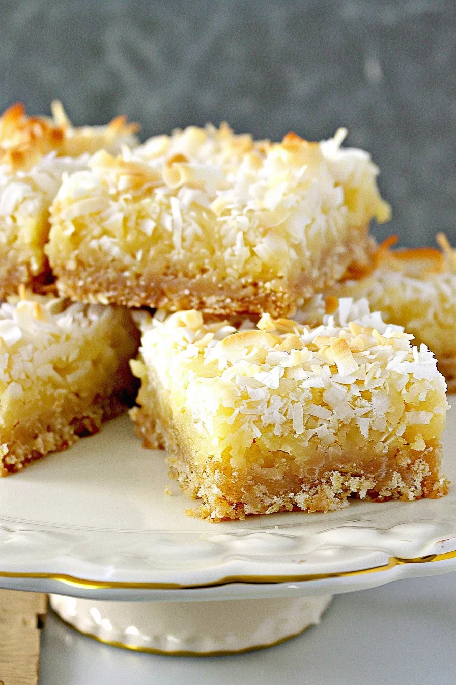 Buttery Coconut Bars