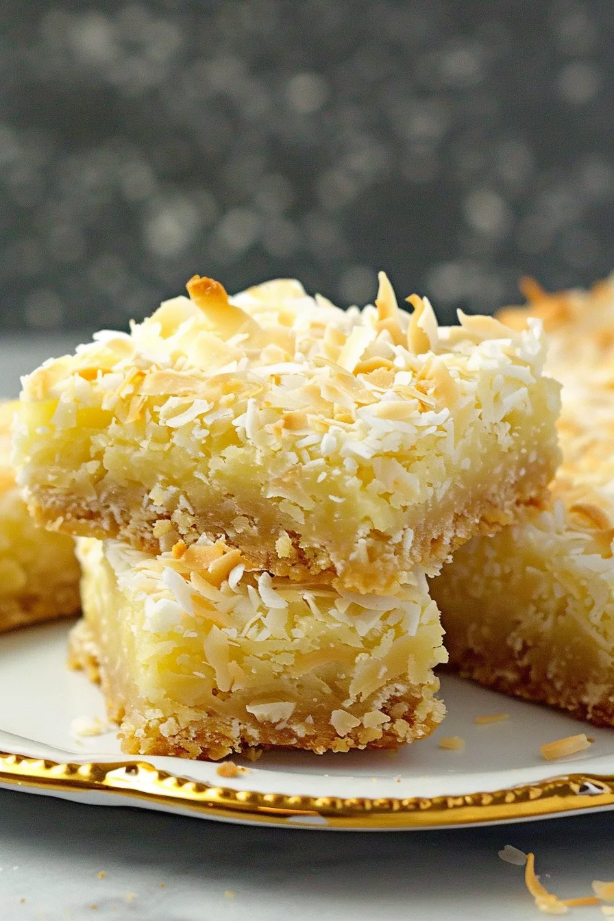 Buttery Coconut Bars