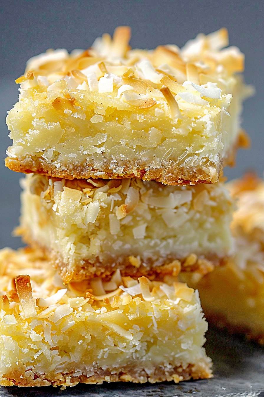 Buttery Coconut Bars