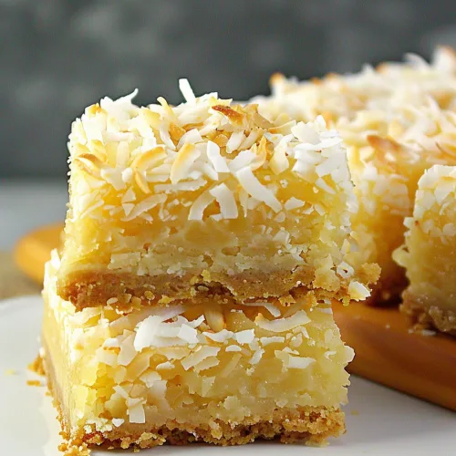 Buttery Coconut Bars