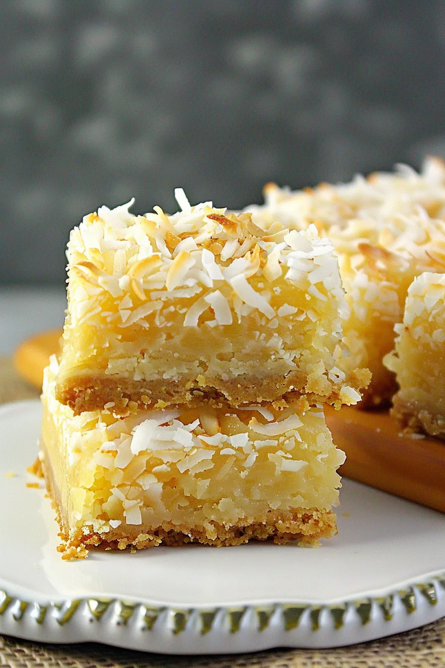 Buttery Coconut Bars