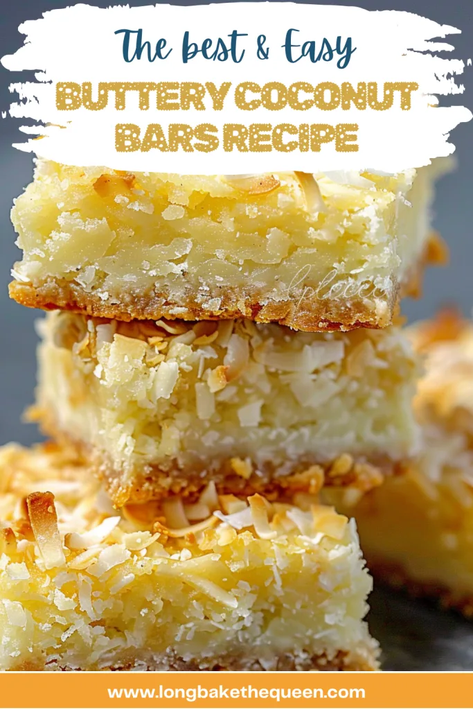 Buttery Coconut Bars