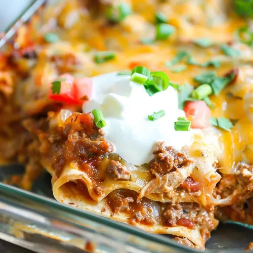 Cheesy Taco Lasagna Bake