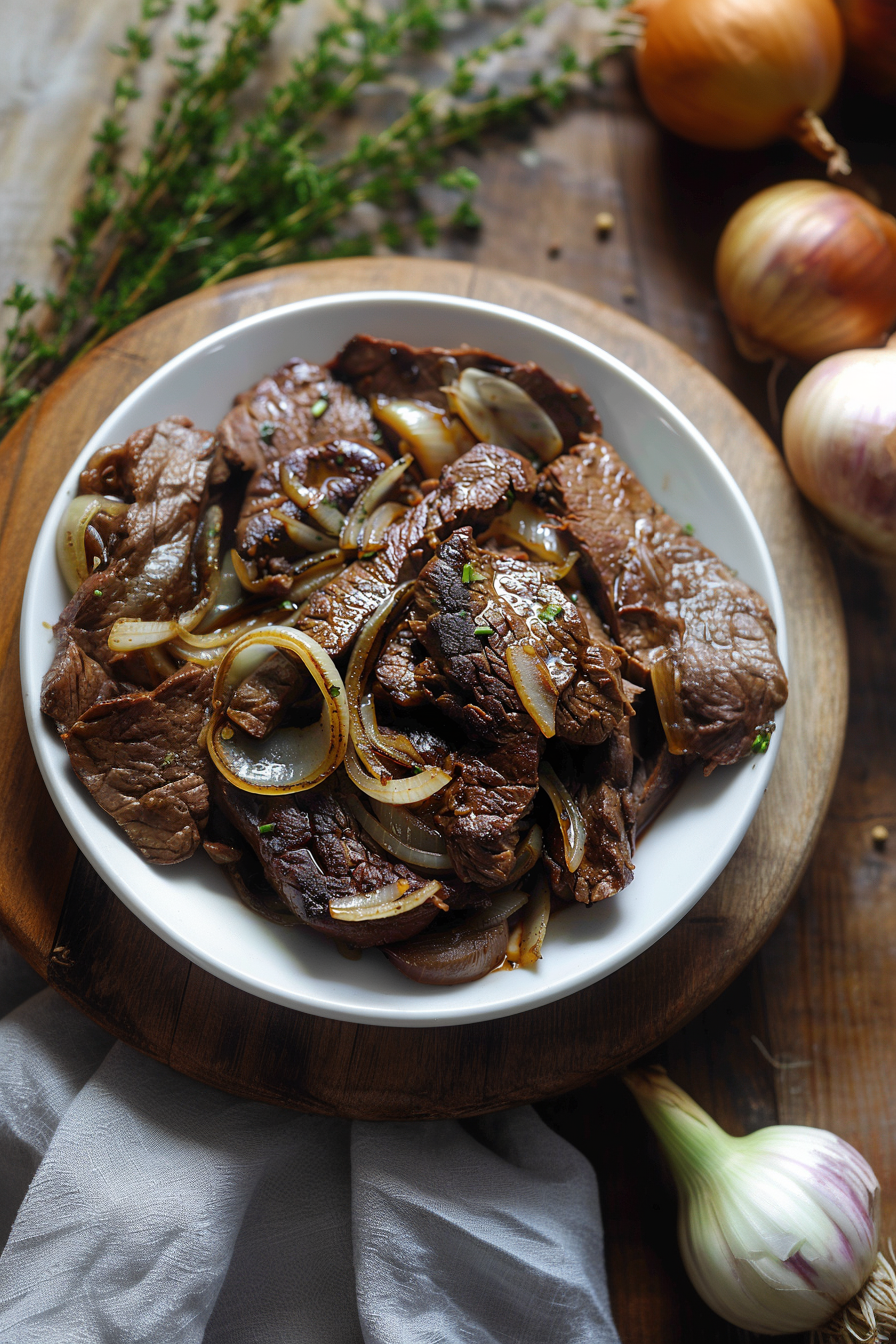 Classic Beef Liver with Sauteed Onions