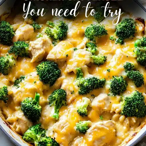 Creamy Broccoli Cheddar Chicken Casserole