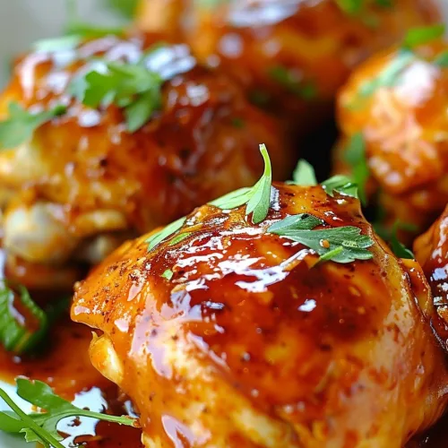 Easy BBQ Boneless Chicken Thighs in the Crock Pot