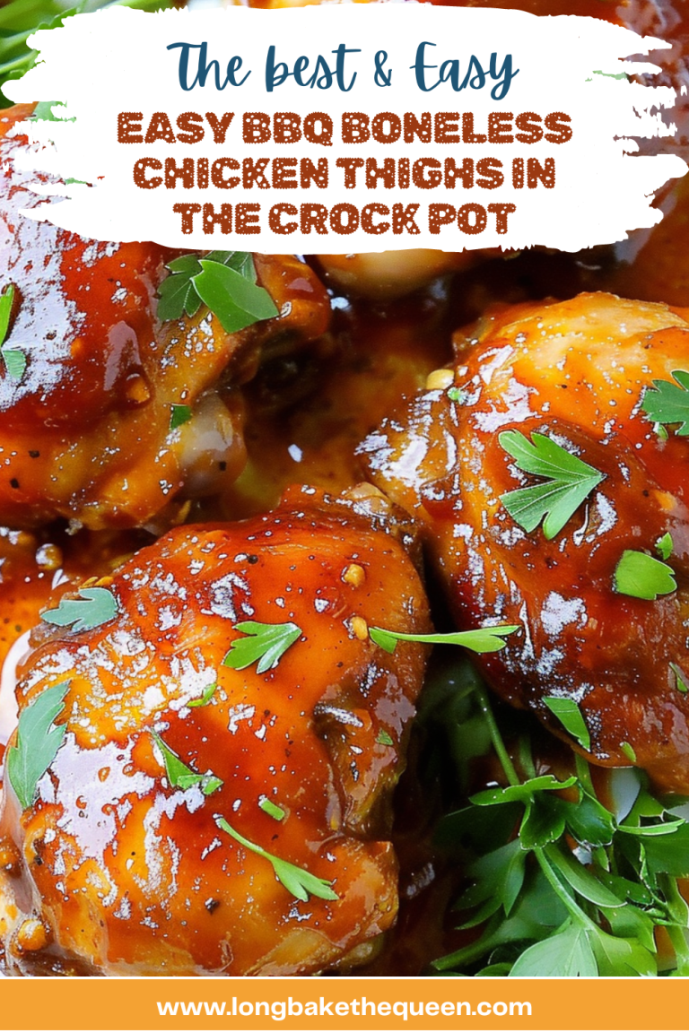 Easy BBQ Boneless Chicken Thighs in the Crock Pot