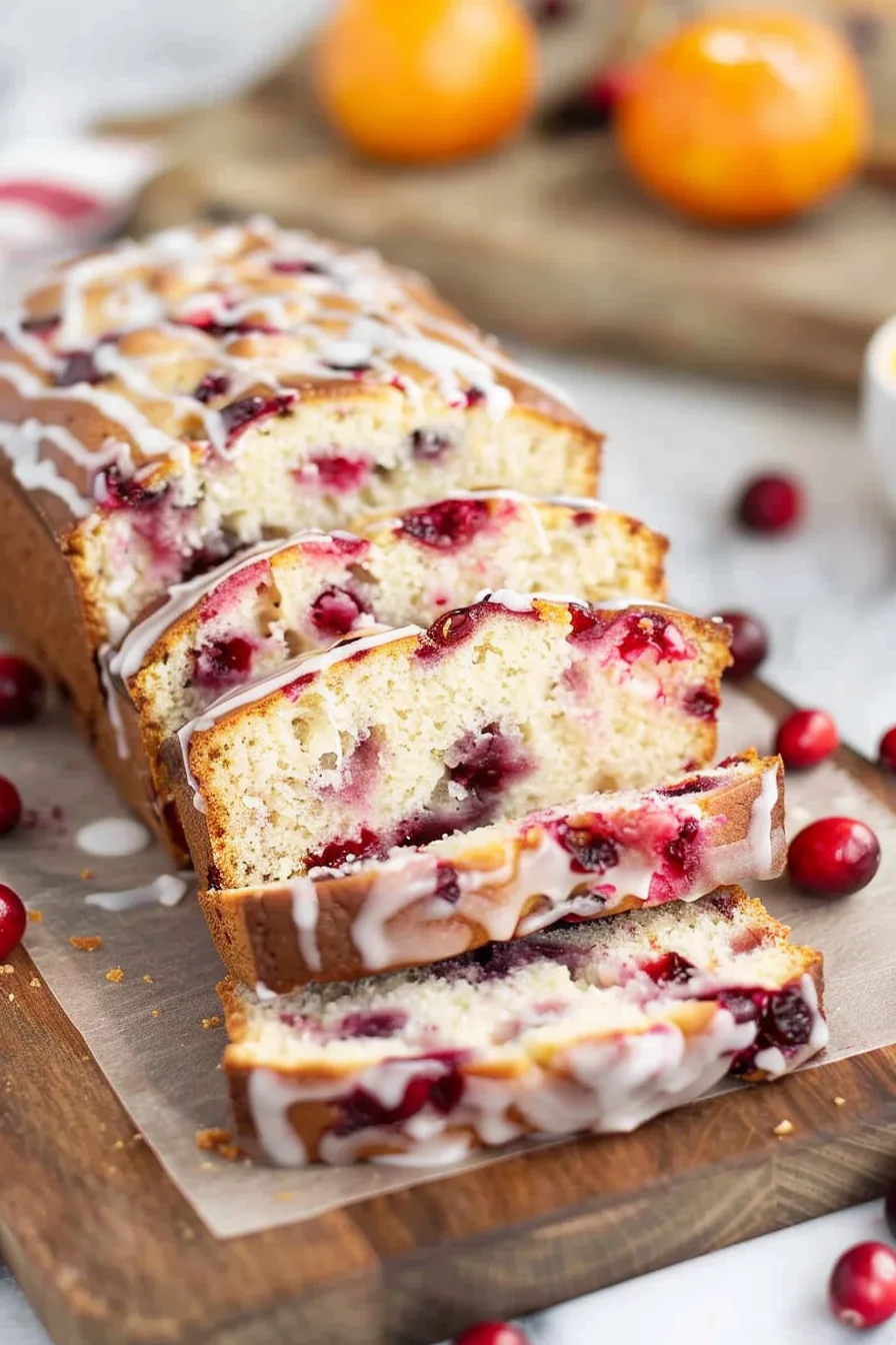 Glazed Cranberry Orange Loaf