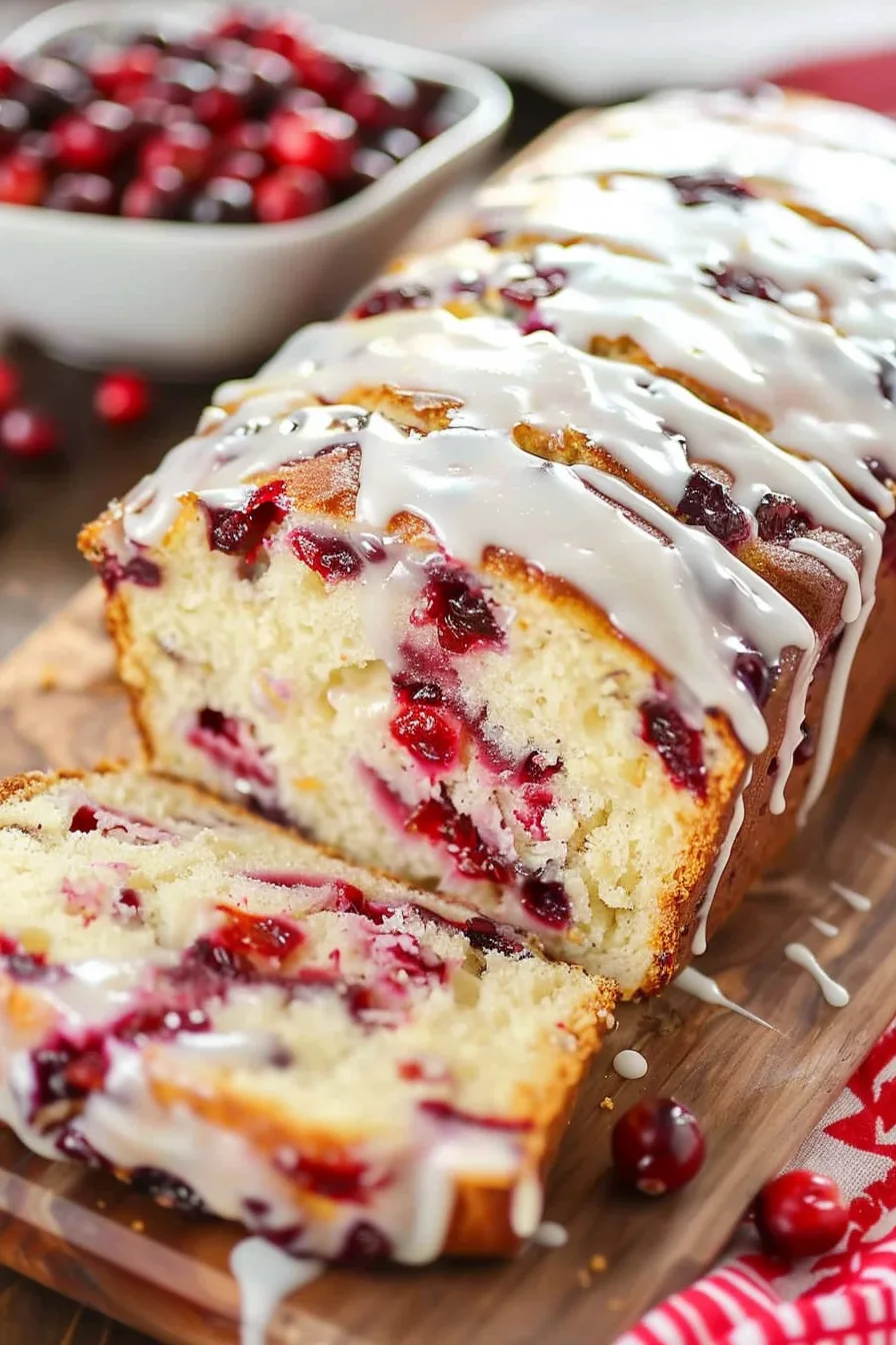 Glazed Cranberry Orange Loaf